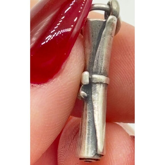 James Avery Sterling Silver 925 Scroll Charm Bow Detail - Picture 3 of 8